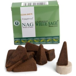 Conuri de tămâie GOLDEN NAG White Sage - White...