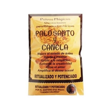 Poudre de Palo Santo ritualisée à la cannelle - Sachet de 10gr.
