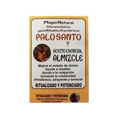 Pó de Palo Santo Ritualizado com Almíscar - saco de 10g.