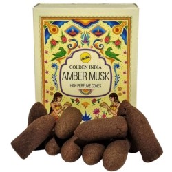 Incense Cones Reflux Amber Musk - Amber Musk -...