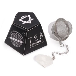 Colador de té de piedras preciosas - Cuarzo de roca - Equilibrio