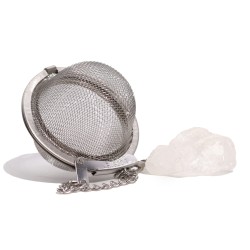 Colador de té de piedras preciosas - Cuarzo de roca - Equilibrio
