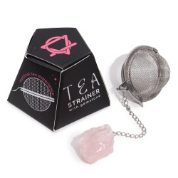 Colador de te de pedres precioses - Quars rosa...