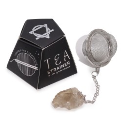 Colador de té de piedras preciosas - Cuarzo ahumado - Intuición