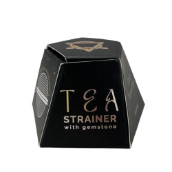 Colador de té de piedras preciosas - Ojo de tigre dorado - Energía