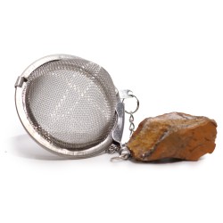Colador de té de piedras preciosas - Ojo de tigre dorado - Energía