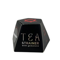 Colador de té de piedras preciosas - Jaspe rojo - Felicidad