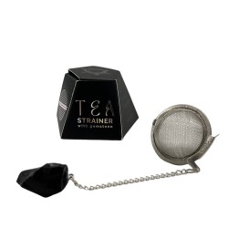 Colador de té de piedras preciosas - Obsidiana negra - Protección