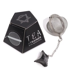 Colador de té de piedras preciosas - Obsidiana negra - Protección