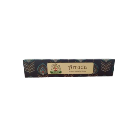Incenso Natural Namaste Masala Mandala - Arruda - Agarbathi Indiano Tradicional - Feito à Mão