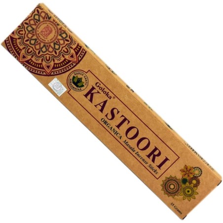 Incenso Orgânico GOLOKA Kastoori - Incenso Natural Masala - 1 caixa de 15gr