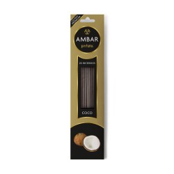 Parfum d’Encens Coco Ambré - 20 bâtonnets -...