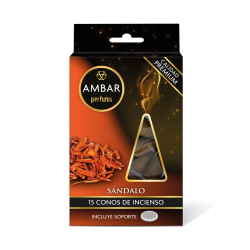 Conuri de tămâie Amber Perfums din lemn de...