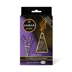 Cônes d’Encens Lavande Ambre Parfums - 15 cônes...