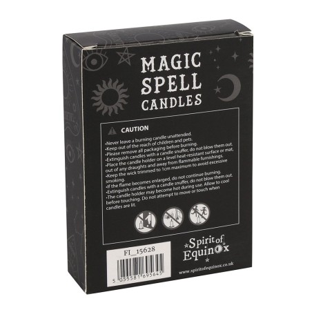 VELAS MAGICAS - MAGIC SPELL CANDLES - CONFIDENCE - CONFIANZA - PAQUETE 12 VELAS NARANJAS - SPIRIT OF EQUINOX
