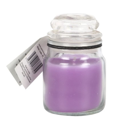 VELAS CRISTAL MÁGICA - MAGIC SPELL - PROSPERITY - PROSPERIDAD - VELA EN FRASCO DE CRISTAL MORADA LAVANDA - SPIRIT OF EQUINOX