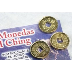 Monede de aur I Ching (I-ching) - Set de 3...