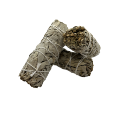 3 Atados Salvia Blanca de California | Ecológico y Sostenible | 100% Original | Purificación, Limpieza Energética y Armonía