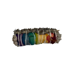 Gebundene 7 Chakren | Weißer Salbei mit Blüten...