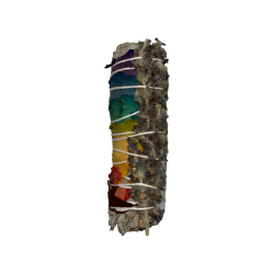 Atado 7 Chakras | Salvia Blanca con Flores | Ecológico y Sostenible | 100% Original | 10cm | 1 Unidad