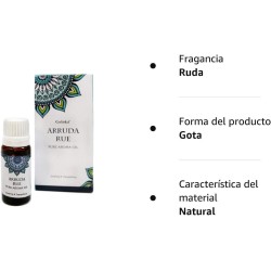 Aceite Aromático Esencia de Ruda Arruda Rue - Goloka - 10ml - Aceite de Ruda Goloka