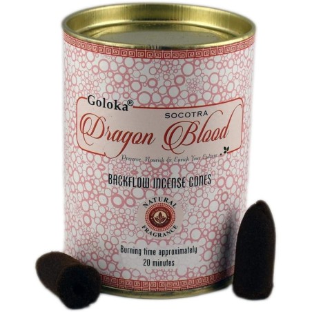 GOLOKA Lata de Conos Sangre de Dragón de Reflujo - Blackflow Cones Dragon Blood - Lata de 18 conos