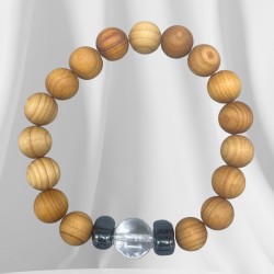 Pulsera de Madera de Cedro - Chakra Corona -...