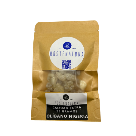 OLIBANO DE NIGERIA Extra Resina de Incienso | Puro 100% Natural | Boswellia Dalziellii | Bolsita de 25gr.