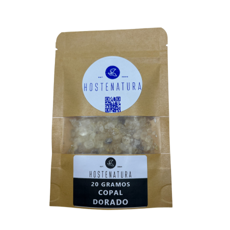 COPAL DORADO PURO CENTROAMERICANO Resina de Incienso Natural | Puro y Auténtico | Bursera Microphylla | Bolsita de 20gr.