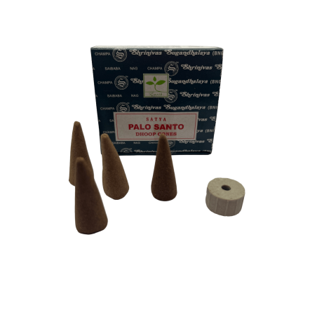 SATYA Palo Santo Wierookkegels - Dhoop Cones - Doos met 12 kegels