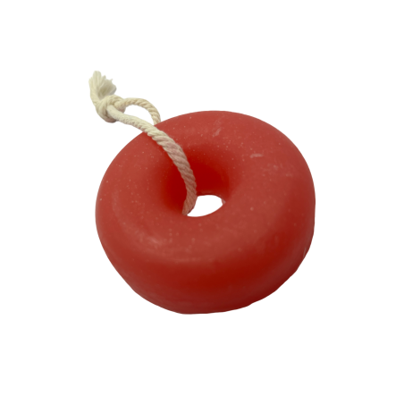 Champú Sólido para Cabello Teñido o Seco en forma de Rosquilla | Artesano, Ecológico y Natural | Limón y Romero | 80gr.
