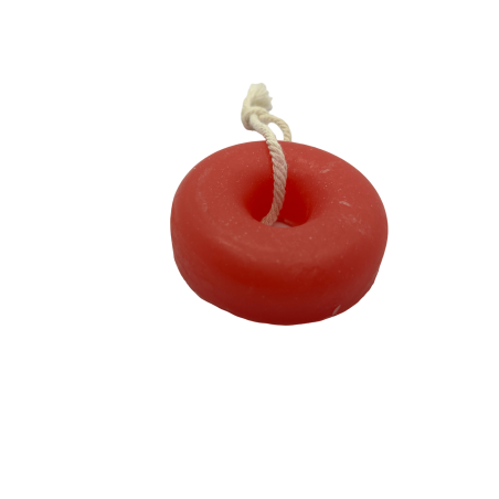 Champú Sólido para Cabello Teñido o Seco en forma de Rosquilla | Artesano, Ecológico y Natural | Limón y Romero | 80gr.
