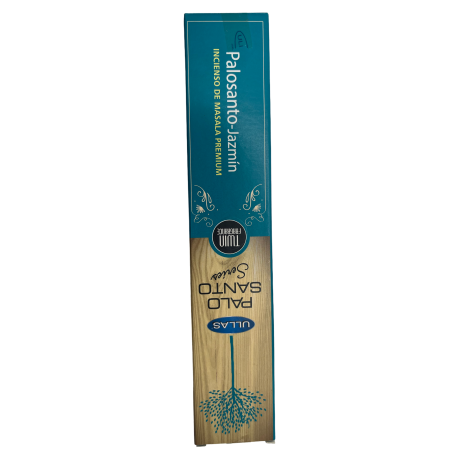 Kadzidła Palo Santo i Jaśmin - Seria Ullas Palo Santo - 1 opakowanie 15gr - Premium Kadzidło Masala Indie