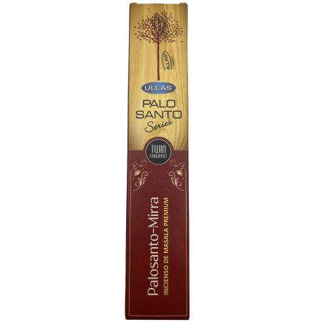 Encens Palo Santo i Mirra Ullas Palo Santo Series Premium Masala Incense Índia - 1 paquet de 15gr.
