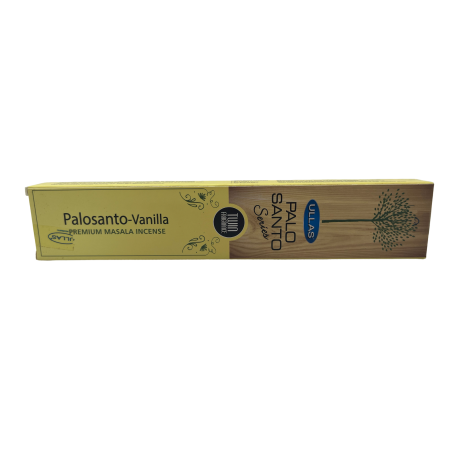 Palo Santo and Vanilla Incense Ullas Palo Santo Series Premium Masala Incense India - 1 pack of 15gr.