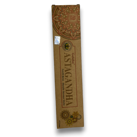 GOLOKA Incenso Astagandha Biologico - Incenso Masala Naturale - 1 scatola da 15gr