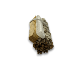 Atado Salvia Blanca, Palo Santo y Selenita | Ecológico y Sostenible | 100% Original | Kit Limpieza Energética