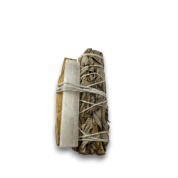 Atado Salvia Blanca, Palo Santo y Selenita | Ecológico y Sostenible | 100% Original | Kit Limpieza Energética