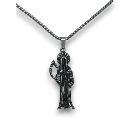 Collar Santa Muerte - Acero Inoxidable