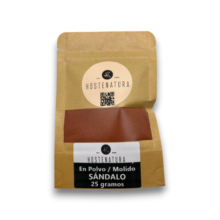 SÁNDALO Incienso Molido o en Polvo | Puro 100% Natural y Auténtico | Bolsita de 25gr.