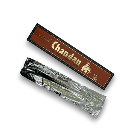 BALAJI Incienso Chandan Sandalo - Pure Mysore Sandal Sticks - 1 cajetilla de 15 barritas