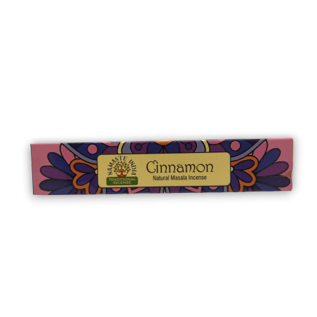 Encens Namaste India Canela - Cinnamon - Tradicional de India Agarbathi - Masala Mandala Natural- Fet a Mà