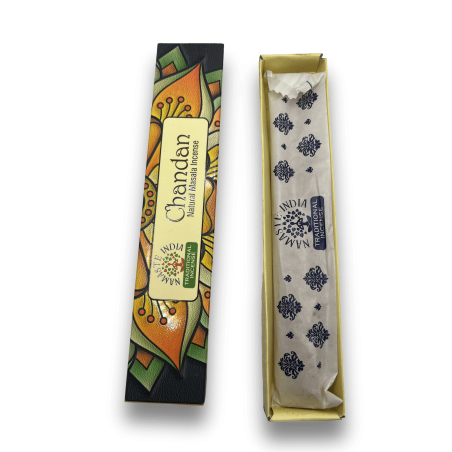 Incenso Namaste India Chandan - Agarbathi indiano tradizionale - Mandala Masala naturale - Fatto a mano