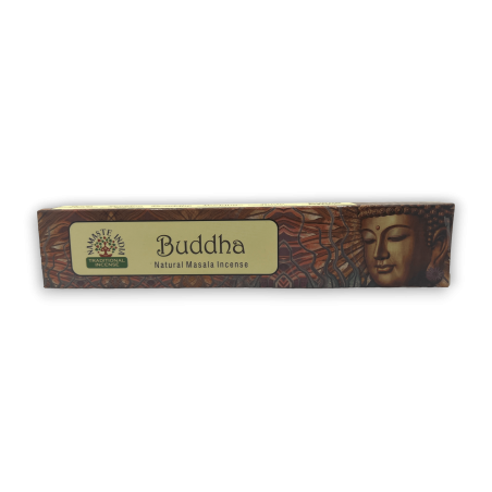 Namaste Indien Buddha Weihrauch - Buddha - Traditionelles indisches Agarbathi - Natürliches Masala Mandala - Handgemacht