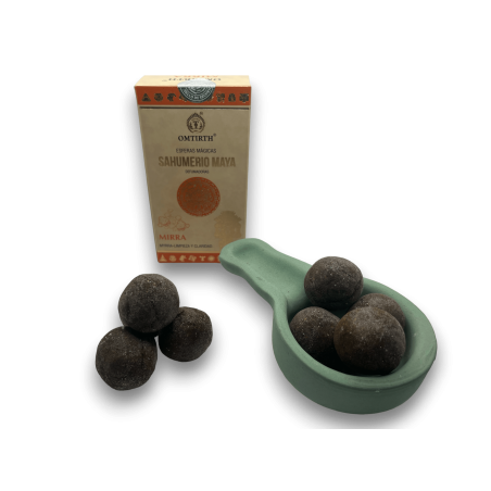 Sfere magiche Maya Sahumerio Mirra - Pulizia e chiarezza - OMTIRTH Bombitas