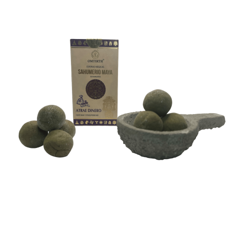 Mayan Incense Magic Spheres Attract Money - Fortune & Prosperity - OMTIRTH Bombitas