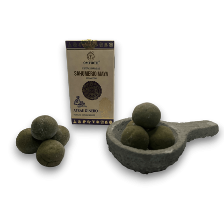 Mayan Incense Magic Spheres Attract Money - Fortune & Prosperity - OMTIRTH Bombitas