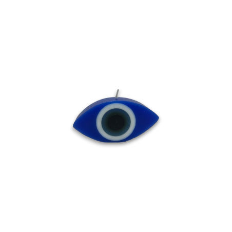 Vela Ojo Turco contra el Mal de Ojo y Energías Negativas - 10x5x2,5cm - HOSTENATURA