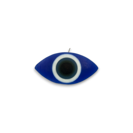 Vela Ojo Turco contra el Mal de Ojo y Energías Negativas - 10x5x2,5cm - HOSTENATURA