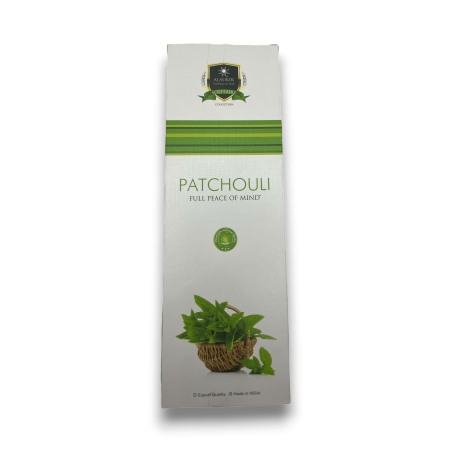 Encens Patchouli Alaukik - Patchouli - Grand Pack 90gr - 55-65 bâtonnets - Fabriqué en Inde